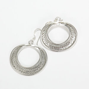 YBY Imperia Grand Woven Crescent Hoops
