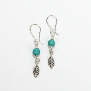 YBY Talisman Turquoise Leaf Drops