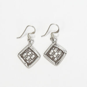 YBY Imperia Mini Woven Diamond Earrings