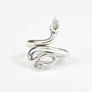 YBY Serpent Ring — Fine Silver Coil